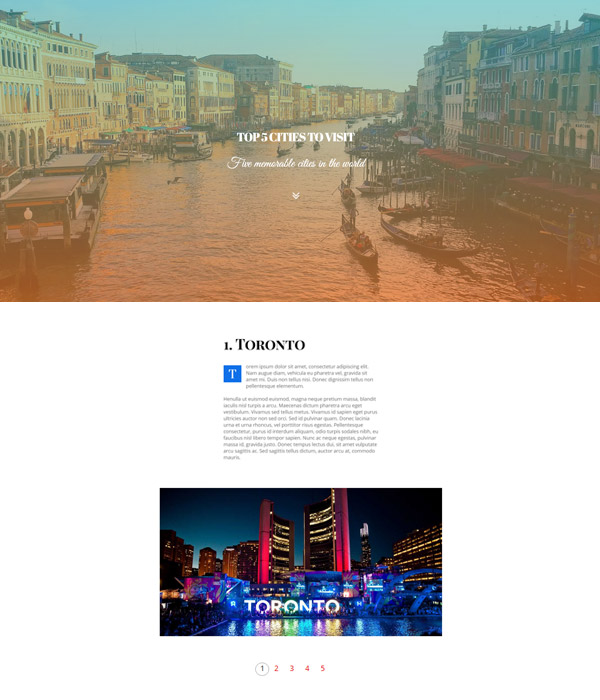 Page Break – Top 5 Cities