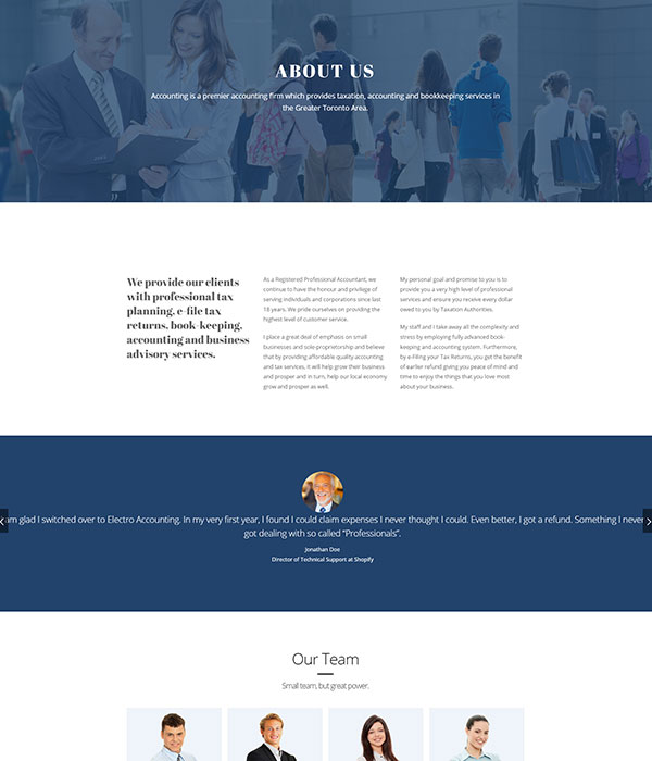 Accountant – About