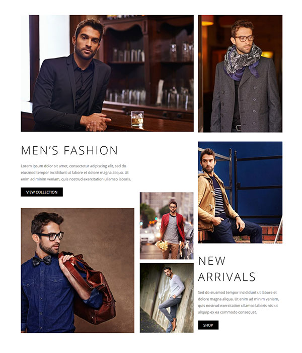 Shop Landing – Men Fashion