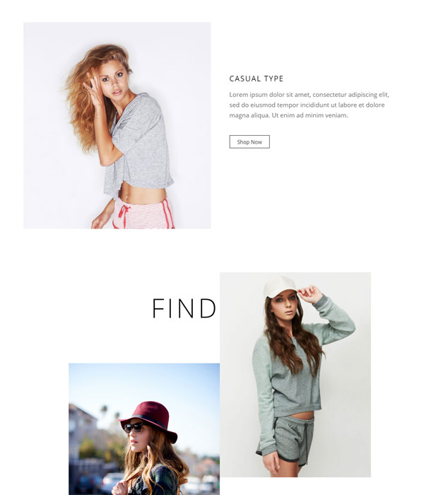 Shop Landing – Women Fashion