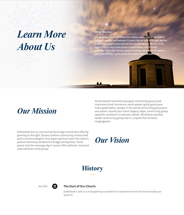 Church – About