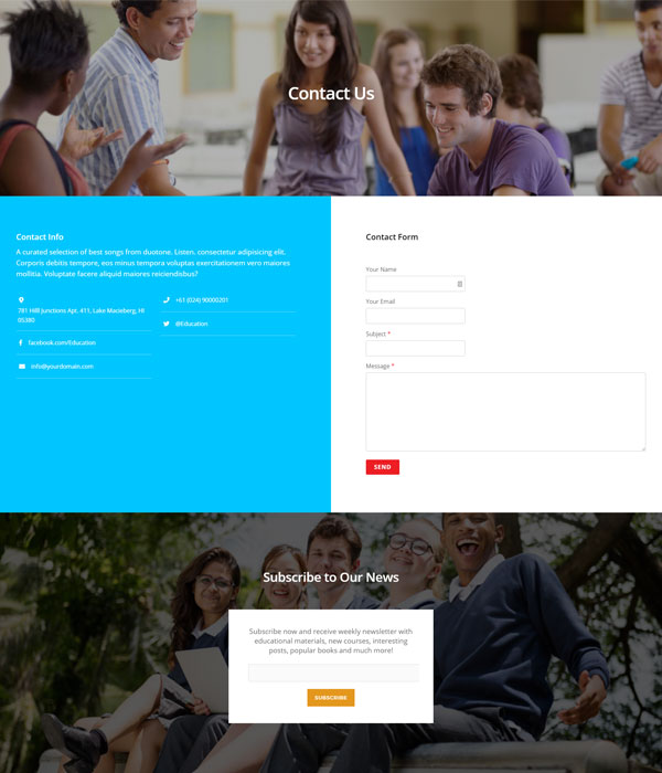 Education – Contact