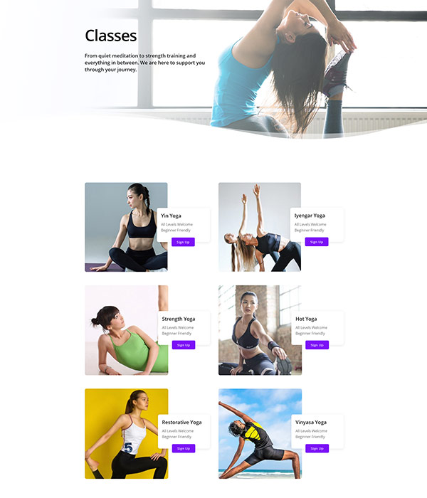Yoga – Classes