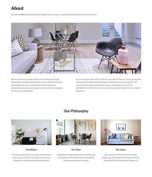 Interior – About
