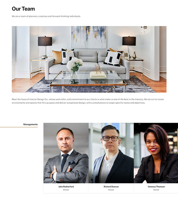 Interior – Our Team