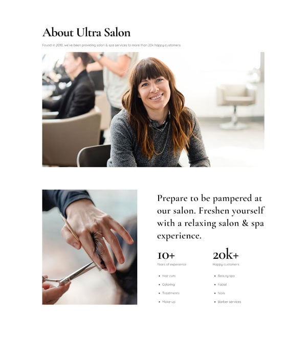 Salon – About