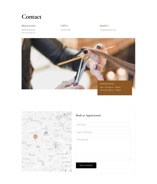 Salon – Contact
