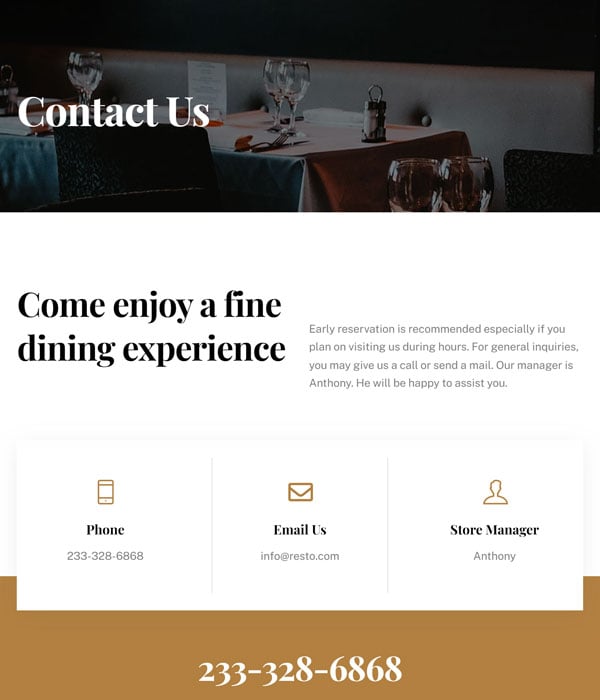 Resto – Contact